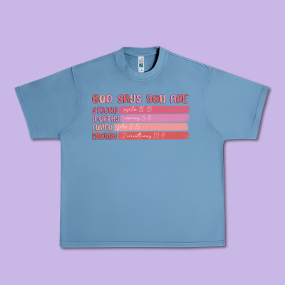 God Says You Are Urban Heavy Tee Designed By Maliassmallbusiness