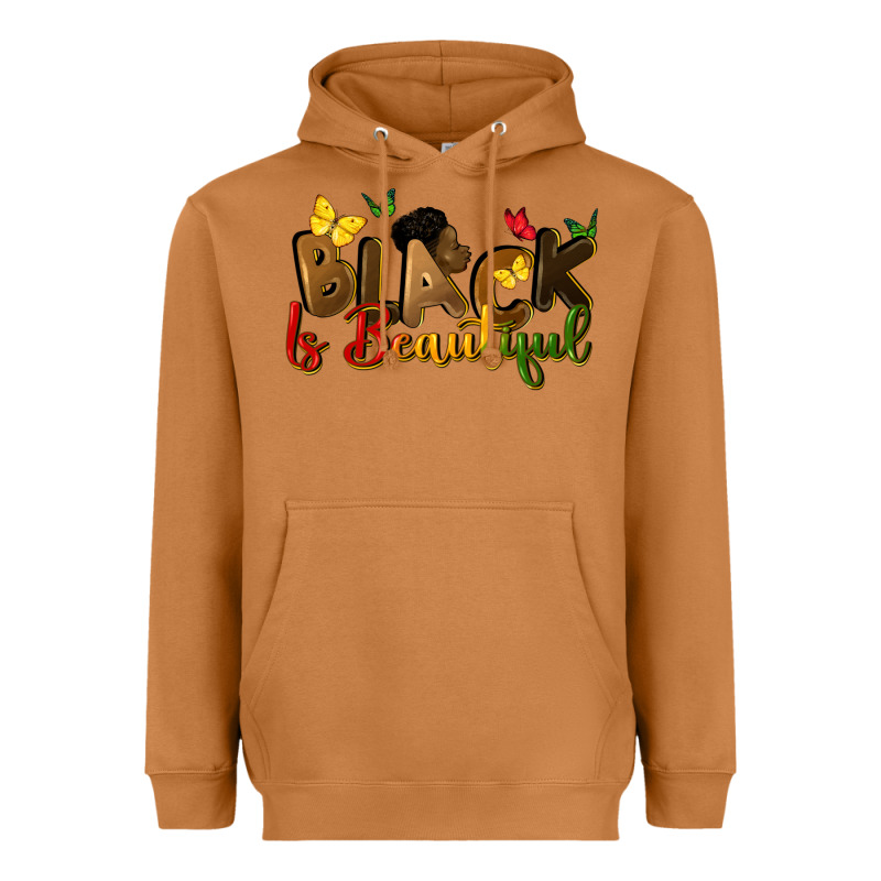 Black Is Beautiful Heavyweight Hoodie by CowGirlArtShop | Teevron