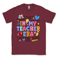 Burgundy in my teacher era Classic Tee - MaliasSmallBusiness