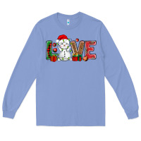 Colony Blue love snowman bbs Long Sleeve Tee - BundleAndBundleShop