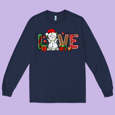 Love Snowman Bbs Long Sleeve Tee Designed By Bundleandbundleshop