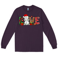 Plum love snowman bbs Long Sleeve Tee - BundleAndBundleShop