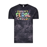Cloud Black somebody's feral child Vintage Tee - MaliasSmallBusiness