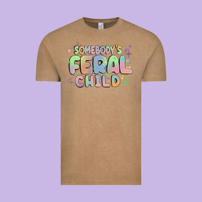 Somebody's Feral Child Vintage Tee Designed By Maliassmallbusiness