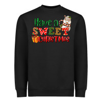 Black Have a sweet Christmas Heavyweight Sweatshirt - NancyCooperArtShop