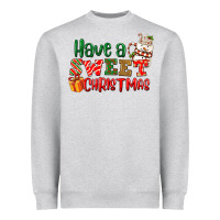 Heather Grey Have a sweet Christmas Heavyweight Sweatshirt - NancyCooperArtShop