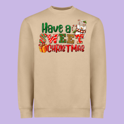Have A Sweet Christmas Heavyweight Sweatshirt Designed By Nancycooperartshop