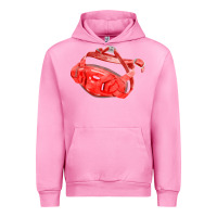 Fuchsia Pink Chin Guard Fa Element Urban Hoodie - FaDigitalArtStudio
