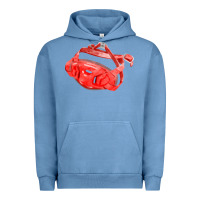 Pigment Pebble Blue Chin Guard Fa Element Urban Hoodie - FaDigitalArtStudio