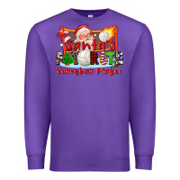 Purple santas favorite volleyball player Premium Sweatshirt - CowGirlArtShop