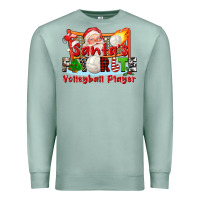 Seafoam santas favorite volleyball player Premium Sweatshirt - CowGirlArtShop