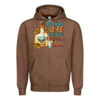 Chestnut he dont love me like tequila does Zipper Hoodie - texasbilliewilder