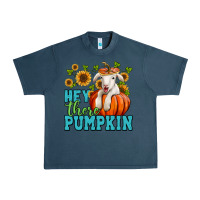 Midnight Navy Hey there pumpkin Lamb Urban Heavy Tee - NancyCooperArtShop