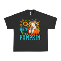 Pigment Black Hey there pumpkin Lamb Urban Heavy Tee - NancyCooperArtShop