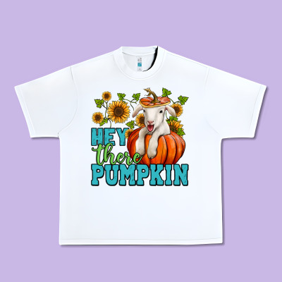 Hey There Pumpkin Lamb Urban Heavy Tee Designed By Nancycooperartshop