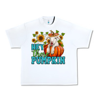 White Hey there pumpkin Lamb Urban Heavy Tee - NancyCooperArtShop