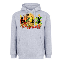 Heather Grey black princess Heavyweight Hoodie - CowGirlArtShop