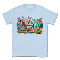 Dusty Blue easter easter eggs Classic Tee - CowhideDigitalArt