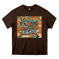 Chocolate Brown protected husband saved by jesus Heavy Core Tee - JahusDesignShop