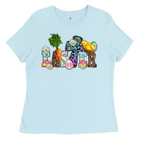 Baby Blue easter Ladies Tee - AdoDesignShop