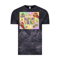 Cloud Black mardi gras Vintage Tee - MaliasSmallBusiness