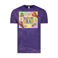 Cloud Purple mardi gras Vintage Tee - MaliasSmallBusiness