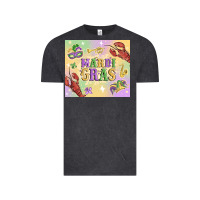 Vintage Black mardi gras Vintage Tee - MaliasSmallBusiness