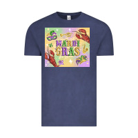 Vintage Denim mardi gras Vintage Tee - MaliasSmallBusiness