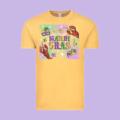 Mardi Gras Vintage Tee Designed By Maliassmallbusiness