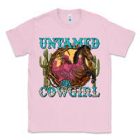 Bubblegum Pink untamed cowgirl Classic Tee - NancyCooperArtShop