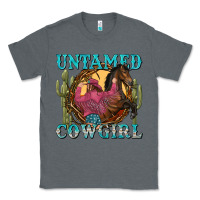 Charcoal Heather untamed cowgirl Classic Tee - NancyCooperArtShop
