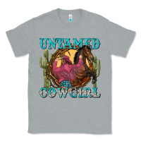 Heather Grey untamed cowgirl Classic Tee - NancyCooperArtShop