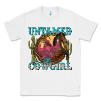 White untamed cowgirl Classic Tee - NancyCooperArtShop
