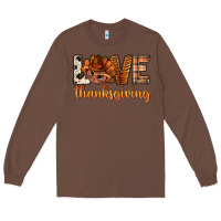 Chestnut love thanksgiving with turkey bbs Long Sleeve Tee - BundleAndBundleShop