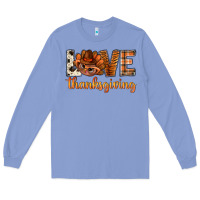Colony Blue love thanksgiving with turkey bbs Long Sleeve Tee - BundleAndBundleShop