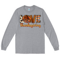 Heather Grey love thanksgiving with turkey bbs Long Sleeve Tee - BundleAndBundleShop