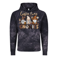 Cloud Black coffee time gnomies Vintage Hoodie - MaliasSmallBusiness