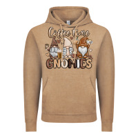 Vintage Coffee coffee time gnomies Vintage Hoodie - MaliasSmallBusiness