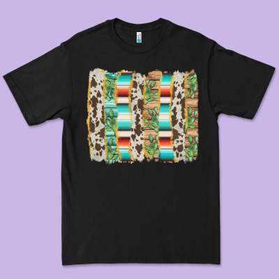 Western Brushstroke Premium Tee Designed By Adodesignshop