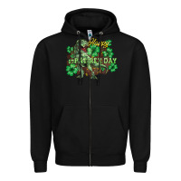 Black s day t rex Zipper Hoodie - NancyCooperArtShop