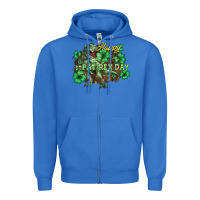 True Royal s day t rex Zipper Hoodie - NancyCooperArtShop