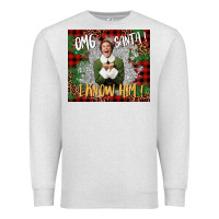 Oatmeal Heather omg santa i know him elf Premium Sweatshirt - CowGirlArtShop