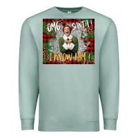 Seafoam omg santa i know him elf Premium Sweatshirt - CowGirlArtShop