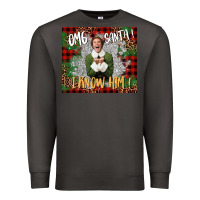 Omg Santa I Know Him Elf Premium Sweatshirt | Teevron
