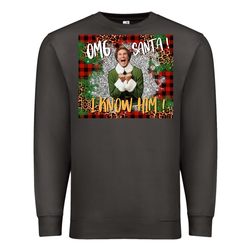 Omg Santa I Know Him Elf Premium Sweatshirt by CowGirlArtShop | Teevron