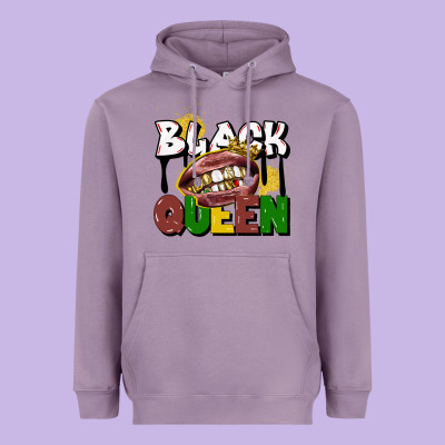 Black Queen Heavyweight Hoodie Designed By Cowgirlartshop