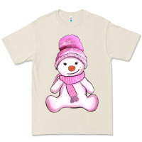 Bone winter pink snowman and hat Premium Tee - AdoDesignShop