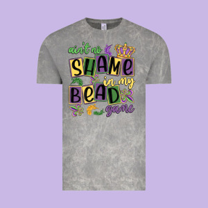Ain't No Shame In My Bead Game Vintage Tee Designed By Maliassmallbusiness