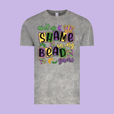 Ain't No Shame In My Bead Game Vintage Tee Designed By Maliassmallbusiness