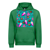 Emerald valentines day champagne and strawberry Urban Hoodie - BundleAndBundleShop